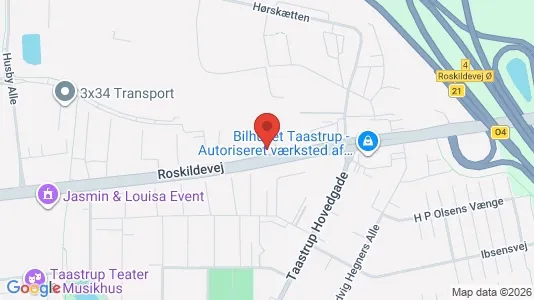 Erhvervslokaler til leje i Taastrup - Foto fra Google Street View