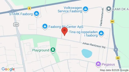 Erhvervslokaler til leje i Faaborg - kort over placeringen