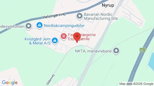 Erhvervslokaler til leje i Kvistgård - kort over placeringen