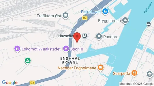 Erhvervslokaler til leje i København SV - kort over placeringen