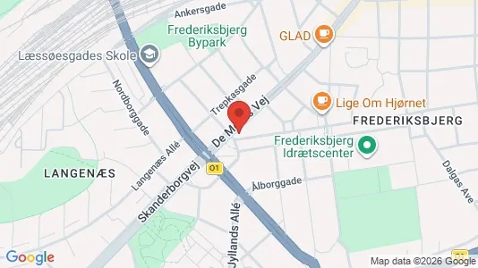 Erhvervslokaler til leje i Århus C - kort over placeringen