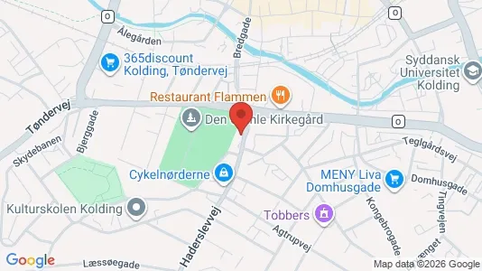 Erhvervslokaler til leje i Kolding - kort over placeringen