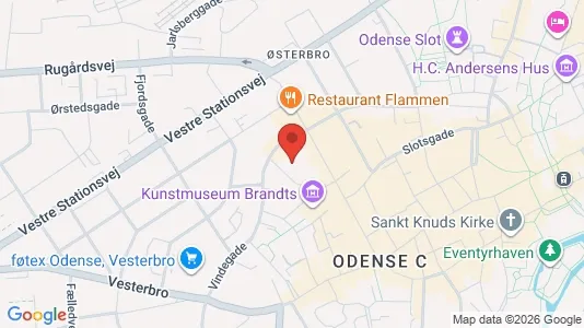 Erhvervslokaler til leje i Odense C - Foto fra Google Street View