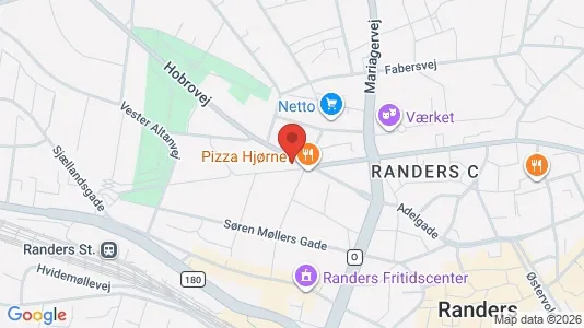 Erhvervslokaler til leje i Randers C - kort over placeringen