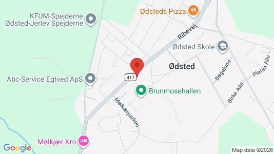 Erhvervslokaler til leje i Vejle Centrum - kort over placeringen