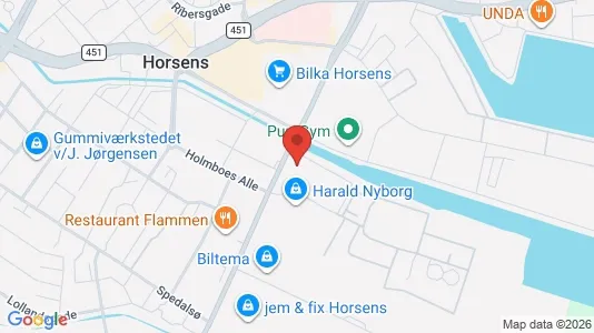 Erhvervslokaler til leje i Horsens - Foto fra Google Street View