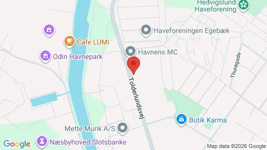 Erhvervslokaler til leje i Odense C - kort over placeringen