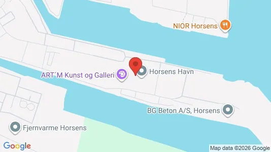 Erhvervslokaler til leje i Horsens - kort over placeringen