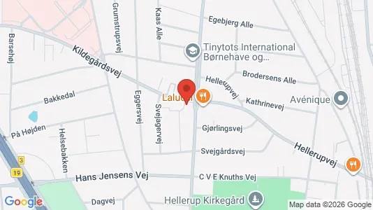 Erhvervslokaler til leje i Hellerup - kort over placeringen