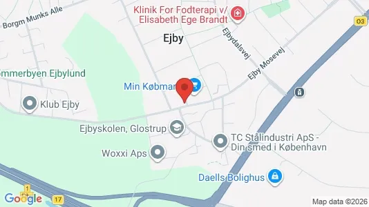 Erhvervslokaler til leje i Glostrup - kort over placeringen