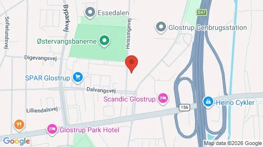 Erhvervslokaler til leje i Glostrup - kort over placeringen