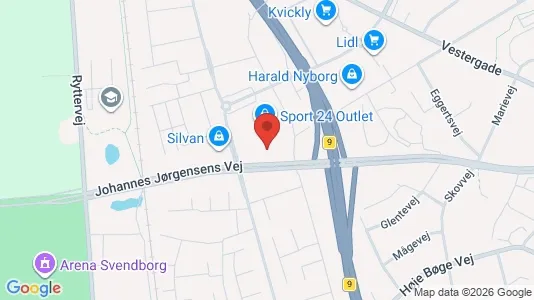 Erhvervslokaler til leje i Svendborg - Foto fra Google Street View