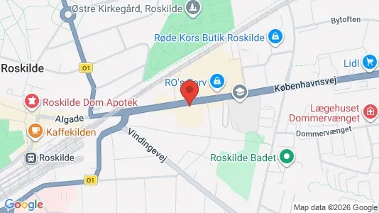 Erhvervslokaler til leje i Roskilde - Foto fra Google Street View