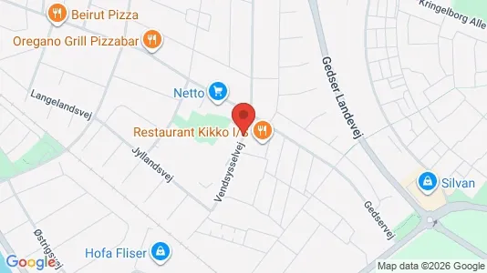 Erhvervslokaler til leje i Nykøbing Falster - kort over placeringen