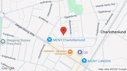 Erhvervslokaler til leje i Charlottenlund - kort over placeringen