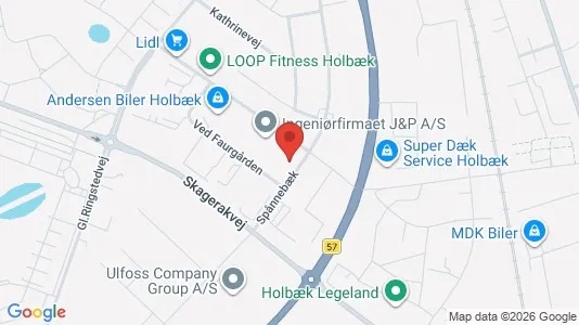 Erhvervslokaler til leje i Holbæk - Foto fra Google Street View