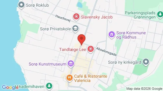 Erhvervslokaler til leje i Sorø - kort over placeringen