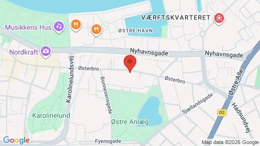 Erhvervslokaler til leje i Aalborg Centrum - kort over placeringen