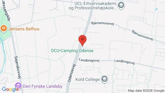 Erhvervslokaler til leje i Odense S - kort over placeringen