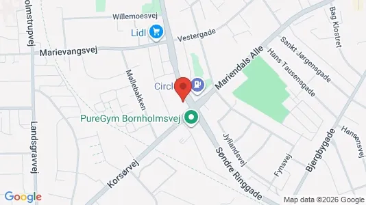 Erhvervslokaler til leje i Slagelse - kort over placeringen