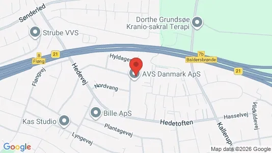 Erhvervslokaler til leje i Hedehusene - kort over placeringen