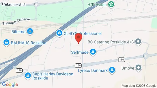 Erhvervslokaler til leje i Roskilde - Foto fra Google Street View