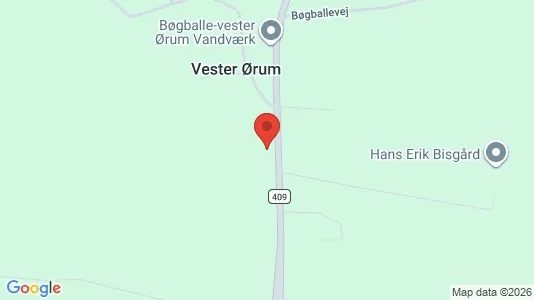 Erhvervslokaler til leje i Uldum - kort over placeringen