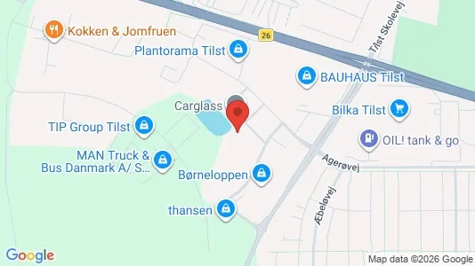 Erhvervslokaler til leje i Tilst - kort over placeringen