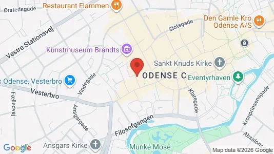 Erhvervslokaler til leje i Odense C - Foto fra Google Street View