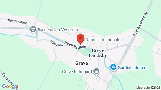 Erhvervslokaler til leje i Greve - kort over placeringen