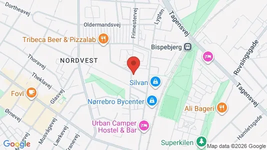 Erhvervslokaler til leje i København NV - Foto fra Google Street View