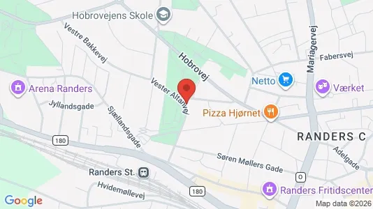 Erhvervslokaler til leje i Randers C - kort over placeringen