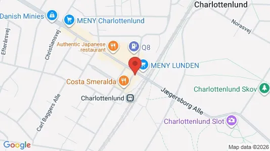 Erhvervslokaler til leje i Charlottenlund - Foto fra Google Street View