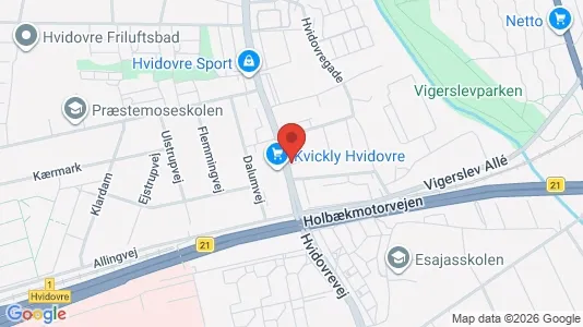 Erhvervslokaler til leje i Hvidovre - Foto fra Google Street View