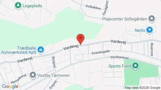 Erhvervslokaler til leje i Vejle Centrum - kort over placeringen