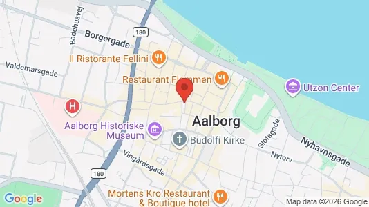 Erhvervslokaler til leje i Aalborg Centrum - kort over placeringen