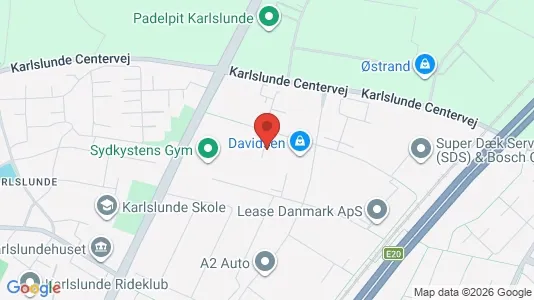 Erhvervslokaler til leje i Karlslunde - kort over placeringen