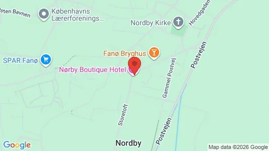 Erhvervslokaler til leje i Fanø - kort over placeringen