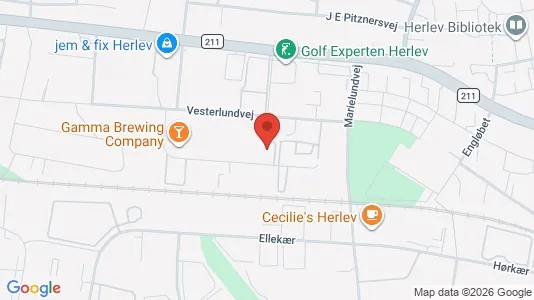 Erhvervslokaler til leje i Herlev - kort over placeringen