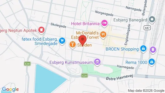 Erhvervslokaler til leje i Esbjerg Centrum - Foto fra Google Street View