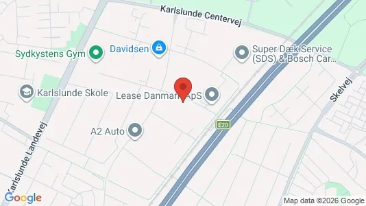Erhvervslokaler til leje i Karlslunde - kort over placeringen
