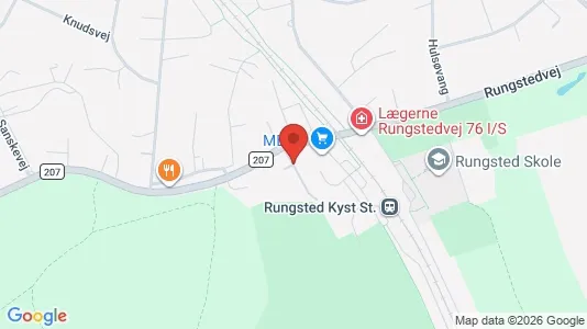 Erhvervslokaler til leje i Rungsted Kyst - kort over placeringen