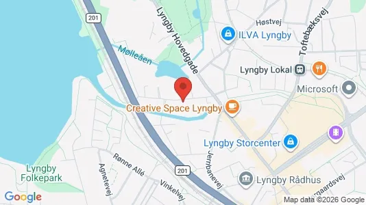Erhvervslokaler til leje i Kongens Lyngby - kort over placeringen