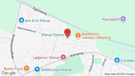 Erhvervslokaler til leje i Klarup - kort over placeringen