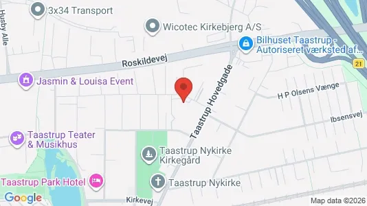 Erhvervslokaler til leje i Taastrup - Foto fra Google Street View