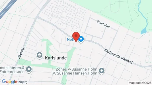 Erhvervslokaler til leje i Karlslunde - kort over placeringen