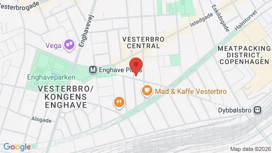 Erhvervslokaler til leje i Vesterbro - Foto fra Google Street View