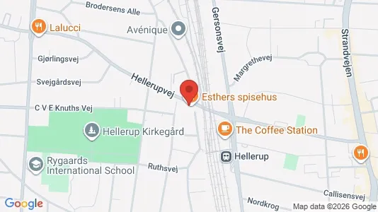 Erhvervslokaler til leje i Hellerup - kort over placeringen