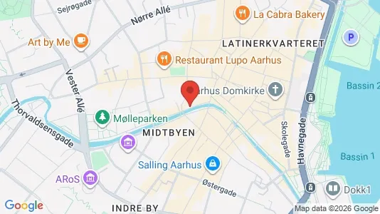 Erhvervslokaler til leje i Århus C - Foto fra Google Street View