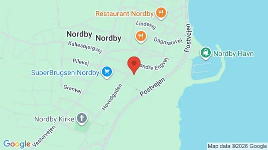 Erhvervslokaler til leje i Fanø - kort over placeringen
